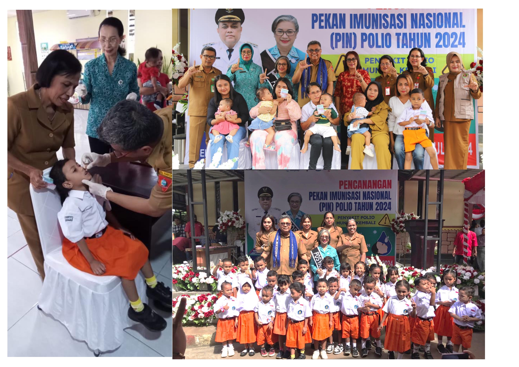 Pencanangan PIN Polio 2024 Oleh Pj.Walikota Ambon, Kepala Desa Hunuth Ajak Warga Berpartisipasi